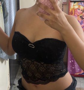 y2k tube mesh top