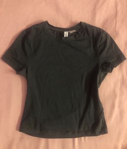 H&M Basic Grey Fitted Top