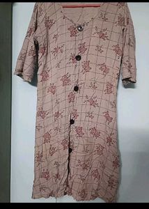 Floral Print Button-Down Dress