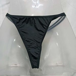 Black G-String⭐ with Red Rose Detail