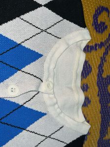 Argyle Knit Cardigan