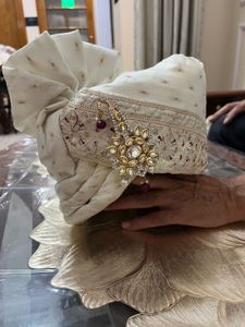 Manyavar Sherwani Set with Mala Safa (Pagdi) and D