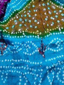 Embellished Bandhani Silk Georgette Dupatta