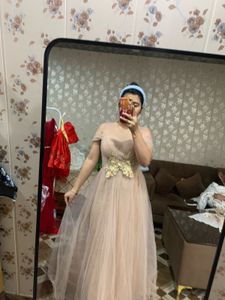 Tulle Gown with Gold Embellishment🎀