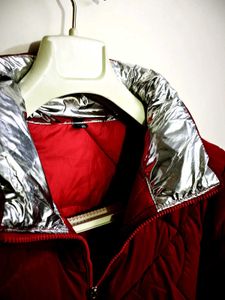 Chic Padded Red Jacket