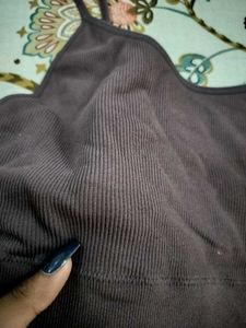 Ribbed Cami Bra Top