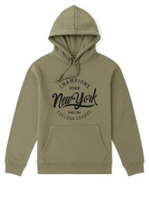 Octave Men Printed Hooded Sweatshirt