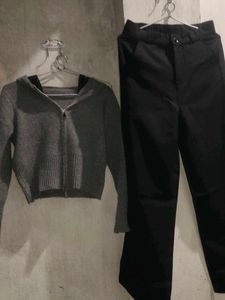 Stylish Outfit Set - Top, Cardigan &amp; Pants