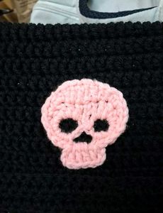 Kuromi-Inspired Crochet Cat Beanie