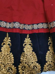 Embroidered Red Kurta