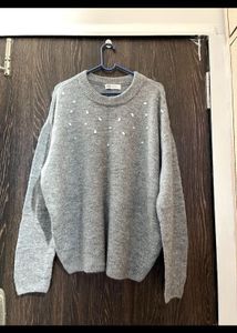 Sparkly Grey H&M Knit Sweater