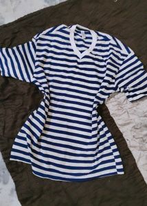 Y2k Striped Casual Top Shirt