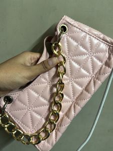 Chic Quilted Pink Bag