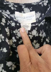 Ralph Lauren Floral Ruffle Top
