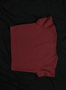 Maroon Cap Sleeve T-Shirt