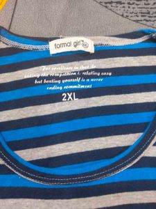 Blue Stripped T Shirt