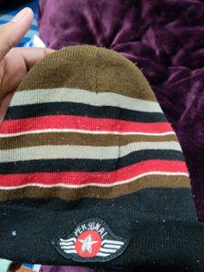 Striped Beanie Hat