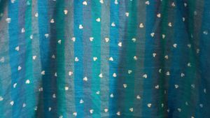 Blue Kurta with White Polka Dots