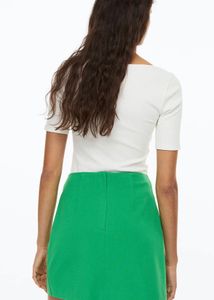 Bright Green Mini Skirt (H&amp;M)