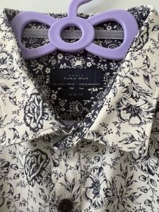 Zara Man’s Printed Long Sleeve Shirt