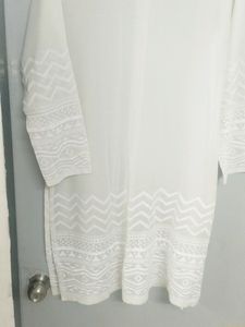 🌞🏖️Summer Transperent Kurta White