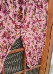 Pink Floral Kurta Set