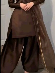 Elegant Brown Kurta Set