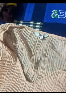 Pleated Bell Sleeve Top
