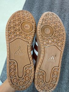 Adidas White &amp; Maroon Sneakers
