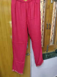 Price Drop Anarkali Cotton Kurti With Pant(2 Pcs)
