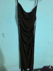 Elegant Black Spaghetti Strap Dress