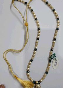 Elegant Pearl Necklace with Tassel