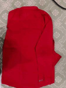Red Men's Kurta