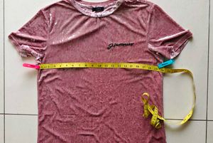 Shein velvet tshirt