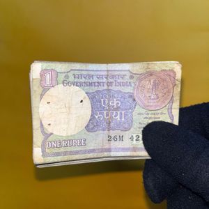 Rare Collectable One Rupee Notes -  44 Pack