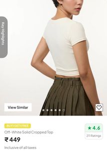 Ribbed Cropped Tops