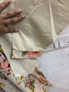 Floral Anarkali Set with Dupatta &amp; kurta