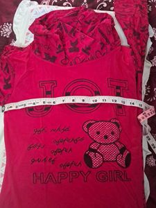 Cute Teddy Bear "Happy Girl" Kurta