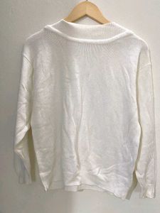 Chic White Knit Sweater
