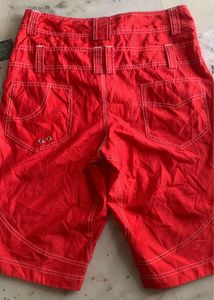 Utility Red Shorts