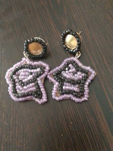 Star Beaded Dangle Earrings