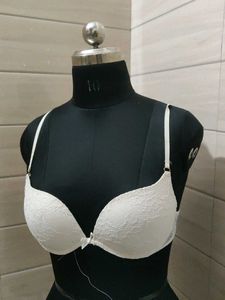White Lace Padded Bra