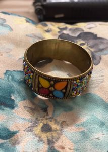 Boho Beaded Bangle Bracelet