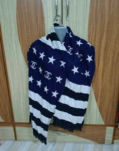 Chanel Designer Scarf - Stars &amp; Stripes
