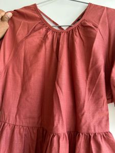 rust dress