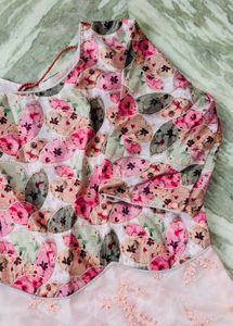 Pink Floral gown