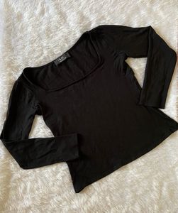 Black Full Sleeves Top
