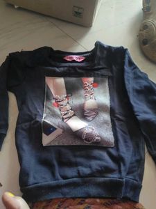 Girls Graphic Print Sweatshirt