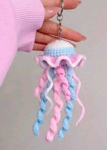 Handmade Crochet Bag keychain.💓