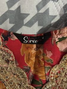 Floral Aliacut kurti set